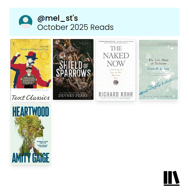 Books – October 2025